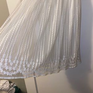 White High Neck Cocktail Dress